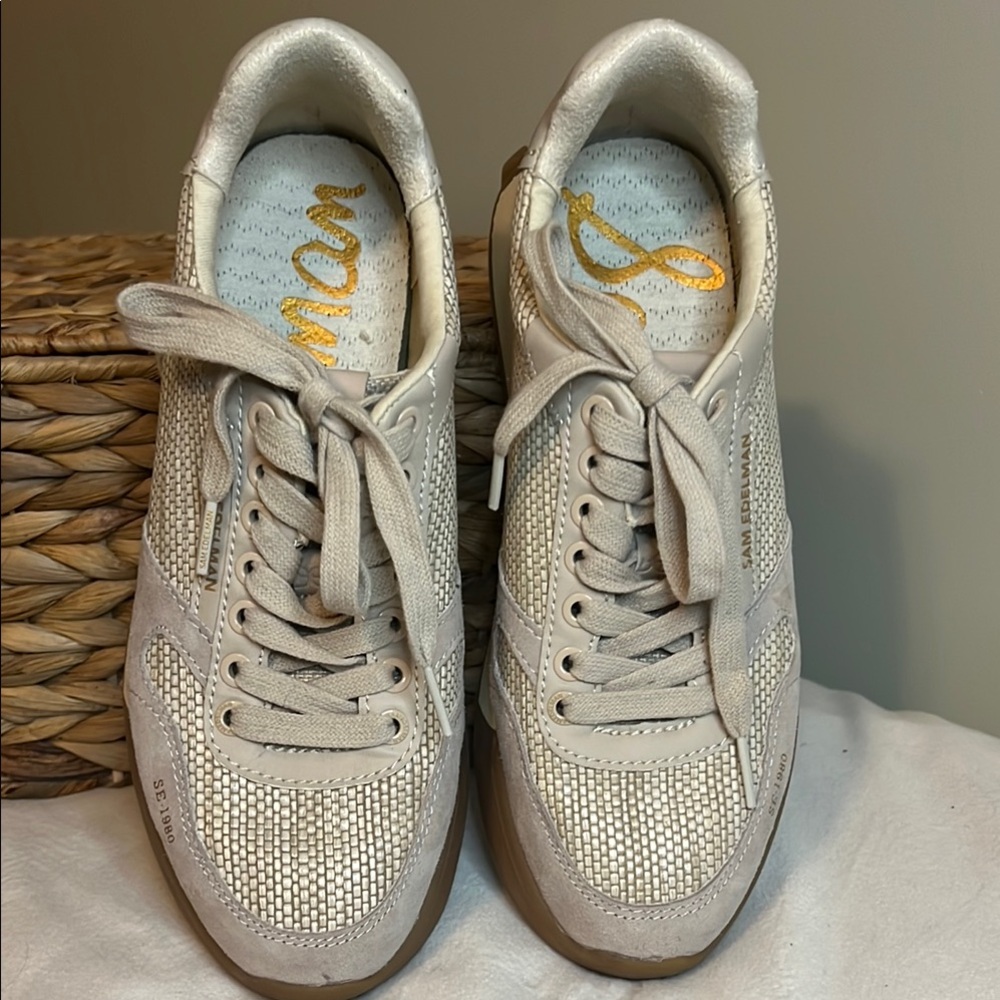 Sam Edelman Cream Sneakers